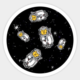 Cats in Space Sticker